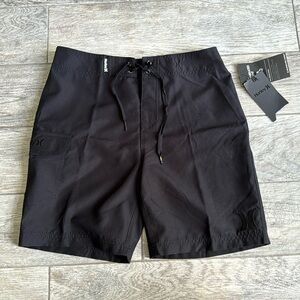 Mens Black Hurley Swim trunks NWT never worn size 29